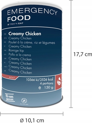 Attēls no Trek N Eat EMERGENCY LINE Kurczak w sosie mietanowym, 600g  [Creamy Chicken-EL]