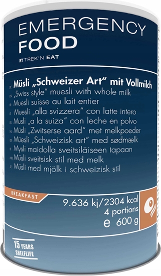 Изображение Trek N Eat EMERGENCY LINE Musli "po szwajcarsku" z mlekiem w proszku,   [Swiss Muesli with Milk-EL] 600g
