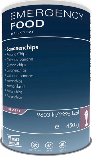 Picture of Trek N Eat EMERGENCY LINE Patki bananowe, 450g  [Banana Chips-EL]