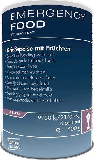 Picture of Trek N Eat EMERGENCY LINE Pudding z semoliny z owocami, 600g  [Semolina pudding with fruits-EL]