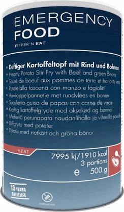 Picture of Trek N Eat EMERGENCY LINE Smaone ziemniaki z woowin i zielon fasol, 500g  [Hearty Potato Stir Fry with Beef-EL]