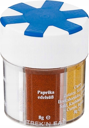 Picture of Trek N Eat Seasonings Dispenser - 2 x Pepper, Salt, Sweet pepper, Garlic, Curry
