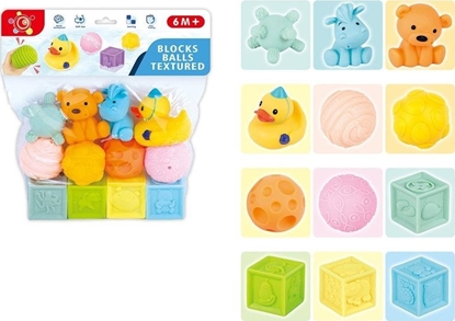 Attēls no Trifox Klocki mikkie sensoryczne 12szt