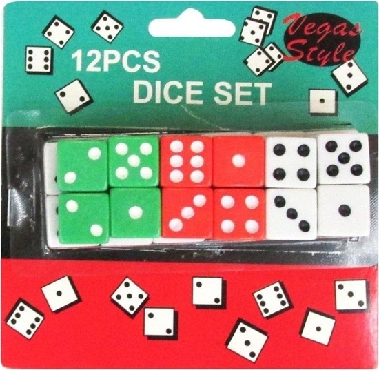 Picture of Trifox Kostka do gry kolorowa 12 szt.