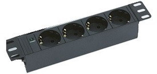 Picture of TRITON 10" rozvodný panel 4x230V DIN- 2m, erný