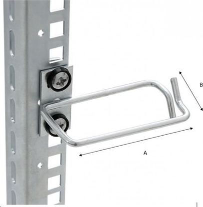 Изображение TRITON Cable management rings, vertical cable maangement, front cable entry, laterally offset mounting, Width 80 x Depth 40 mm - RAX-D3-X48-X3