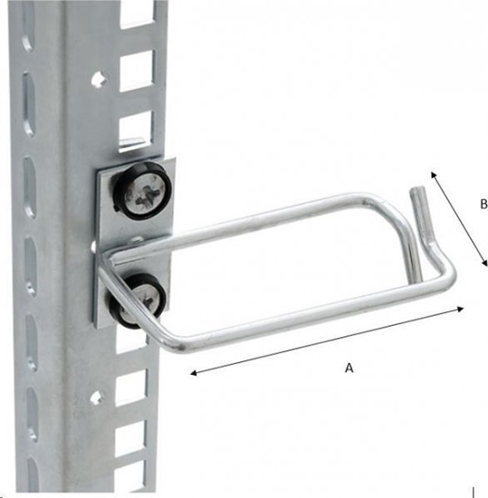 Изображение TRITON Cable management rings, vertical cable maangement, front cable entry, laterally offset mounting, Width 80 x Depth 40 mm - RAX-D3-X48-X3