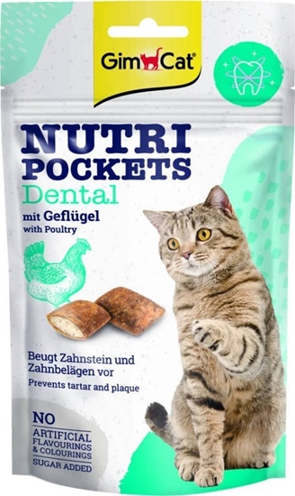 Изображение TRITON GIMCAT NUTRI POCKETS Przysmak Dentystczny DRÓB 60g