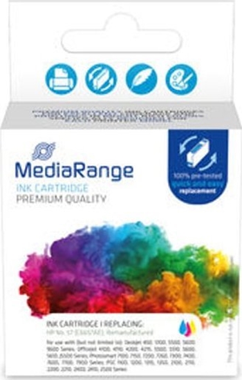 Изображение Triton MediaRange MRHP57CMY nabój z tuszem 1 szt. Zamiennik Cyjan, Purpurowy, óty