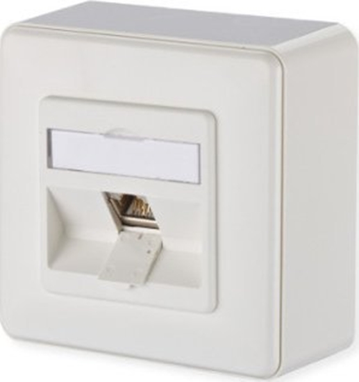 Изображение Triton METZ CONNECT E-DAT modu natynkowy 1 port Cat.6A, czysta biel