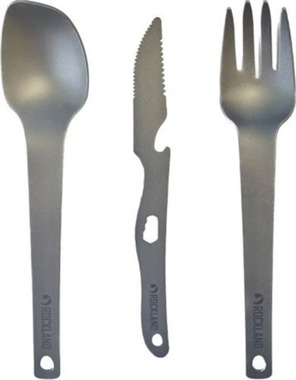 Изображение Triton Zestaw sztuców tytanowych Rockland Titanium Pure Uniwersalny (R364)