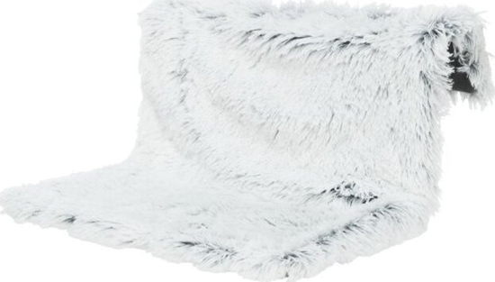 Picture of Trixie Legowisko na kaloryfer, dla kota, biao/czarne, plusz dugowosy, 45 × 26 × 31 cm