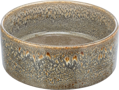 Изображение Trixie Miska ceramiczna, dla psa, brzowa, 0.9 l/ 16 cm