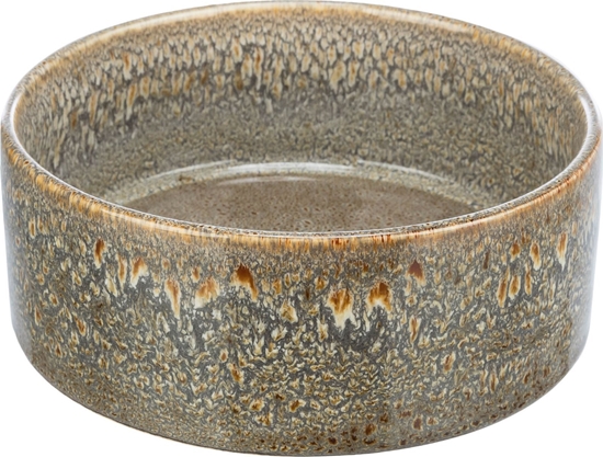Изображение Trixie Miska ceramiczna, dla psa, brzowa, 0.9 l/ 16 cm