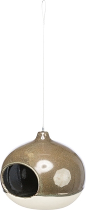 Изображение Trixie Miska na karm, dla ptaków, ceramiczna, kolor leny, 12x14x12 cm, zawieszana