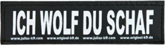 Изображение Trixie Naklejka na rzep 2 Julius-K9 , S, ICH WOLF DU SCHAF