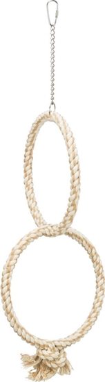 Picture of Trixie Piercienie ze sznurka, dla ptaków, bawena, r. 16 cm