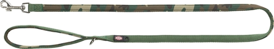 Picture of Trixie Premium, smycz, dla psa, kamufla/leny zielony, tama parciana, XS: 1,20 m/10 mm, podbita neoprenem