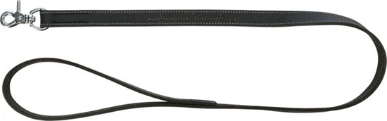 Picture of Trixie Rustic Heartbeat, smycz, dla psa, czarna, z grubej skóry, ML: 1.00 m/20 mm
