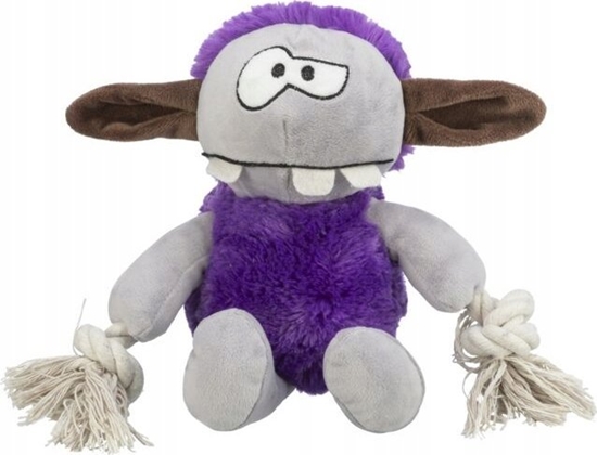 Picture of Trixie TRIXIE Monster, Dog, Plush toy, Brown, Grey, Lilac, Cotton, Polyester, 320 mm