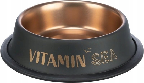 Picture of Trixie TX-24305 MISKA METAL NA GUMIE BE NORDIC   CZARNY/BRZ 0,7L/21cm