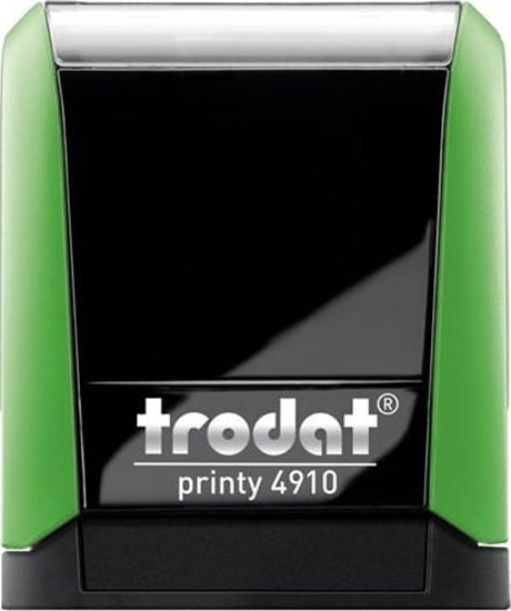 Изображение Trodat PIECZTKA 4910 ZIELONA - PODUSZKA CZARNA 26X9MM