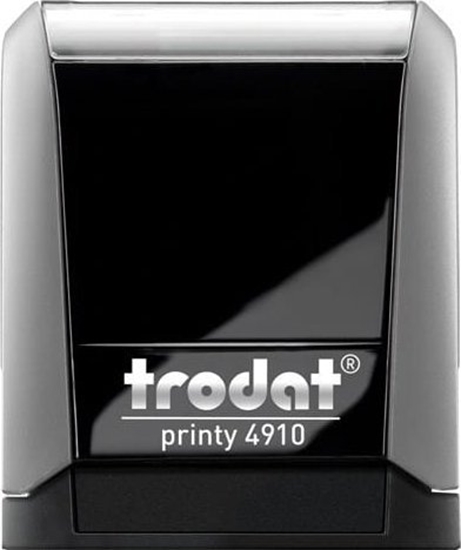 Изображение Trodat PIECZTKA TRODAT 4910 SZARA - PODUSZKA CZARNA 26X9MM