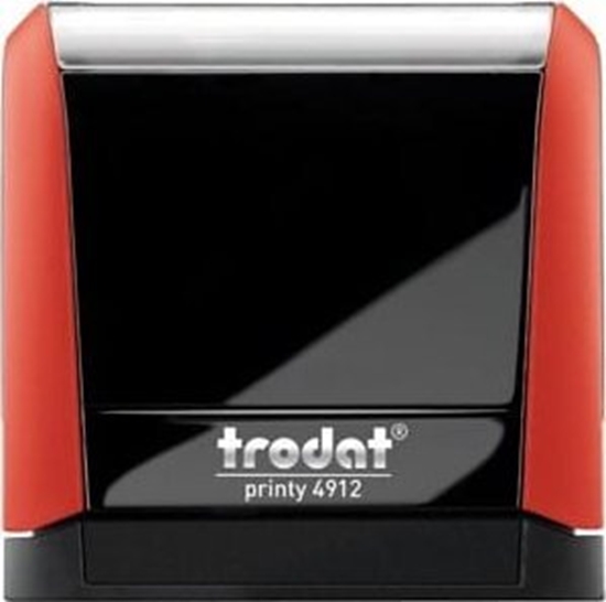 Изображение Trodat PIECZTKA TRODAT 4912 CZERWONA - PODUSZKA CZARNA 47X18MM