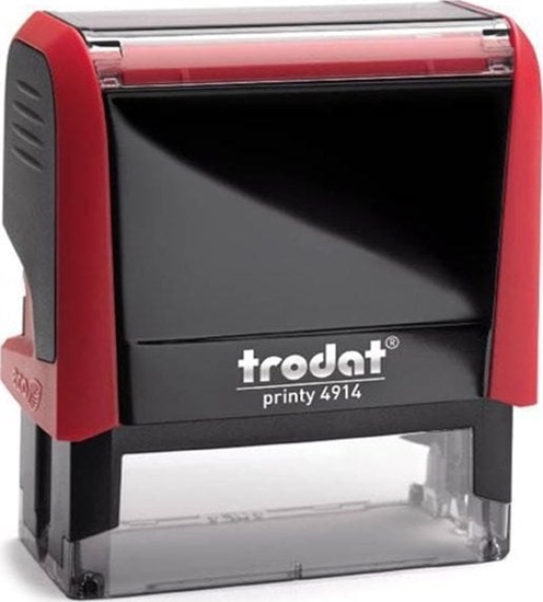 Изображение Trodat PIECZTKA TRODAT TRE_4914CAWCA CZERWONA - PODUSZKA CZARNA 64X26MM