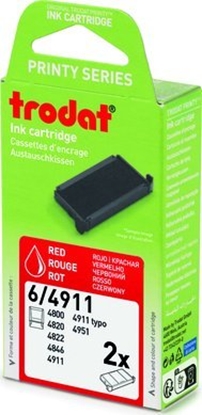 Attēls no Trodat trodat Austauschkissen 2Stk rot 6/4911/SB