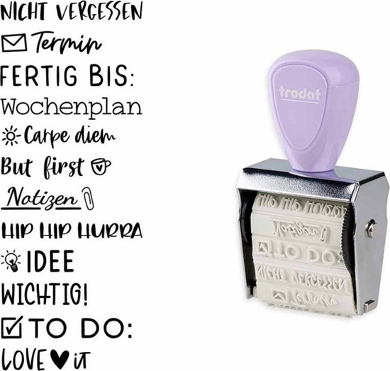 Picture of Trodat trodat Creative Mini/V2 Pastell Lila + Kissen 3Farben 1129