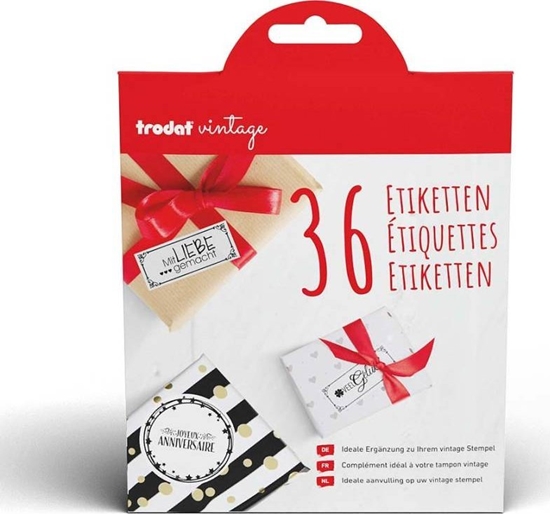 Picture of Trodat trodat Etiketten Vintage V1/V2/V3 DE/FR/NL