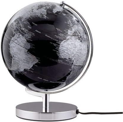 Изображение TROIKA Globus TERRA LIGHT schwarz, silberfarben