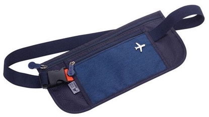 Изображение TROIKA Gürteltasche SICHERHEITSGURT blau