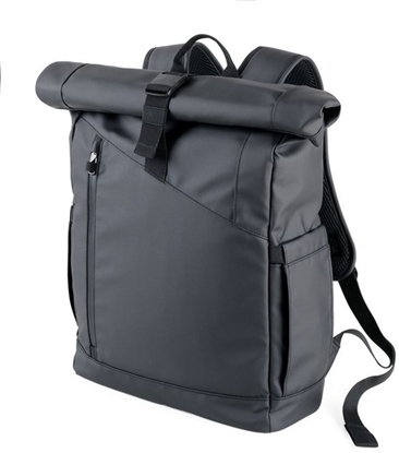 Picture of TROIKA Roll Top Rucksack TROIKA BLACK ROLL TOP