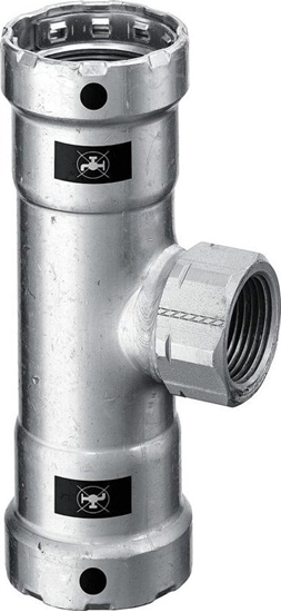 Picture of Trójnik 1 x 3/4 x 1 stal / ocynkowanecznik do rur