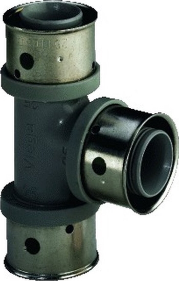 Picture of Trójnik 25 x 16 x 25 tworzywo sztuczne / szarycznik do rur