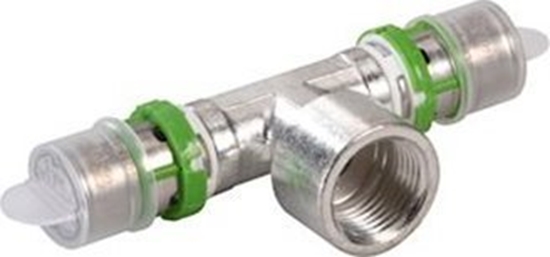 Picture of Trójnik GW zaprasowywany MultiSkin mosidz/cynowany 16x1/2x16