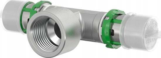 Picture of Trójnik GW zaprasowywany MultiSkin mosidz/cynowany 20x1/2x20