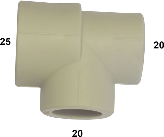 Picture of Trójnik redukcyjny PP-R - 25/20/20KAN-THERM