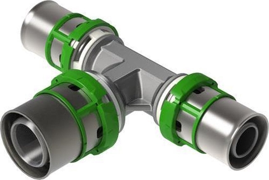 Picture of Trójnik redukcyjny zaprasowywany MultiSkin mosidz/cynowany 20x20x16