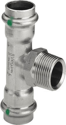 Attēls no Trójnik z SC 28 x 3/4 x 28 stal szlachetna - nierdze / blyszczacycznik do rur