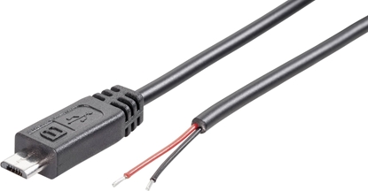 Picture of Tru Components Konfektioneret Micro USB-B-stik med åben kabelende Micro USB-B-stik TRU COMPONENTS Indhold: 1 stk