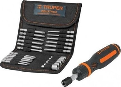 Изображение Ratcheting screwdriver & bits set, 26pcs Truper®