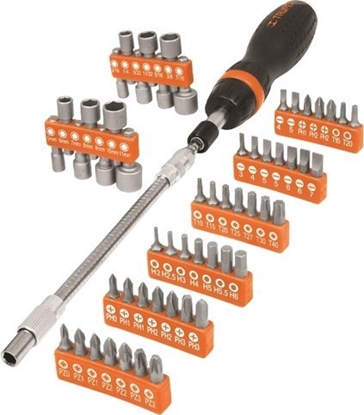 Изображение Skrūvgriežu uzgaļu komplekts Truper JDM-58; 58 gab.