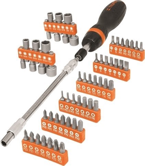 Изображение Skrūvgriežu uzgaļu komplekts Truper JDM-58; 58 gab.