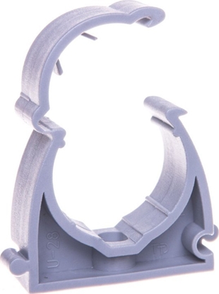 Picture of TTPLAST Uchwyt do rury TT Plast UZHF 28 10863 bezhalogenowy zamykany szary