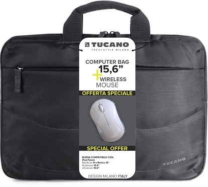 Attēls no Tucano Borsa Idea 15.6" computer bag + mouse, black