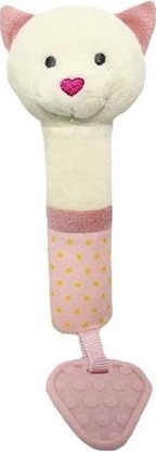 Picture of TULILO - ZABAWKA Z DZWIKIEM MI RÓOWY   Z SERDUSZKOWYM NOSKIEM 17CM