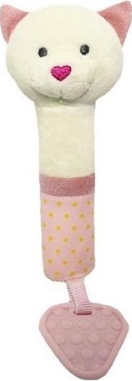 Изображение TULILO - ZABAWKA Z DZWIKIEM MI RÓOWY   Z SERDUSZKOWYM NOSKIEM 17CM